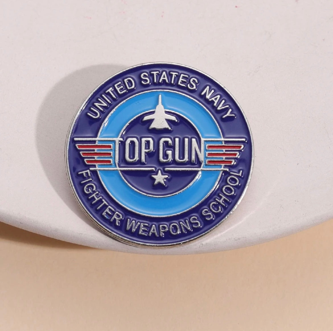 Pin de TOPGUN Redondo - Azul