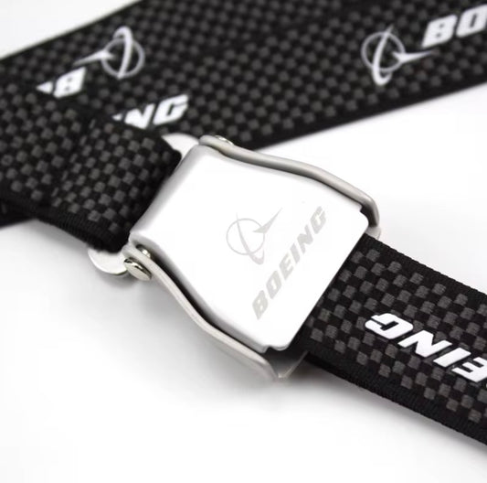Lanyard Porta Gaffete CARBON FIBER - BOEING