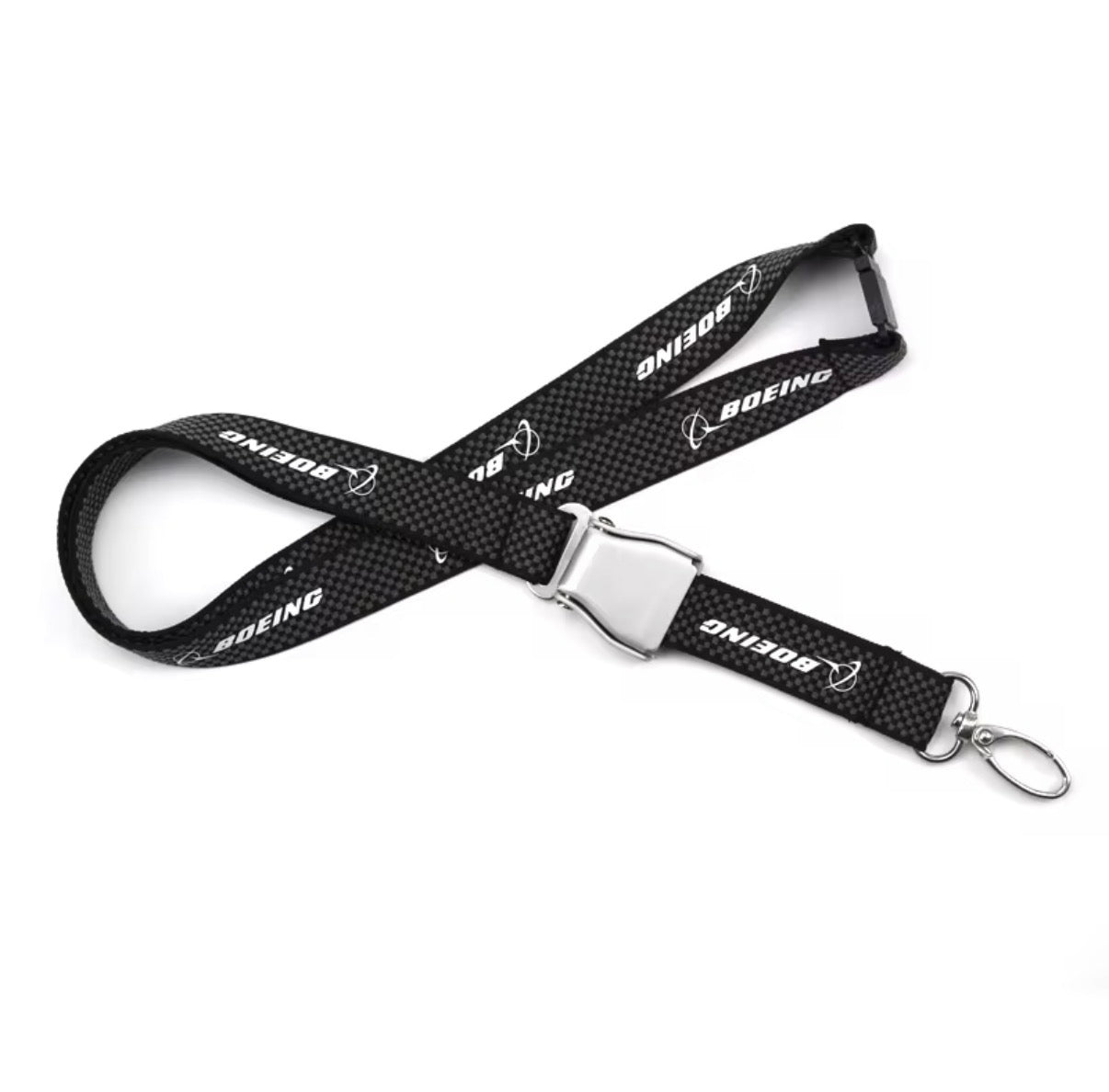 Lanyard Porta Gaffete CARBON FIBER - BOEING