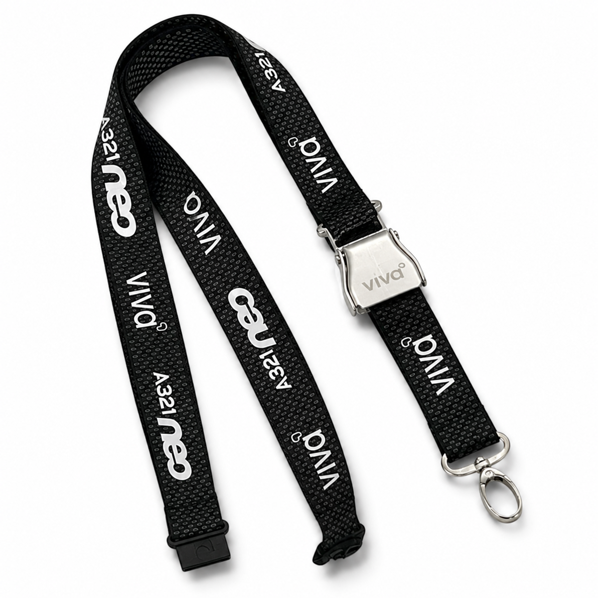 Lanyard Portagafete Carbon Fiber - Viva