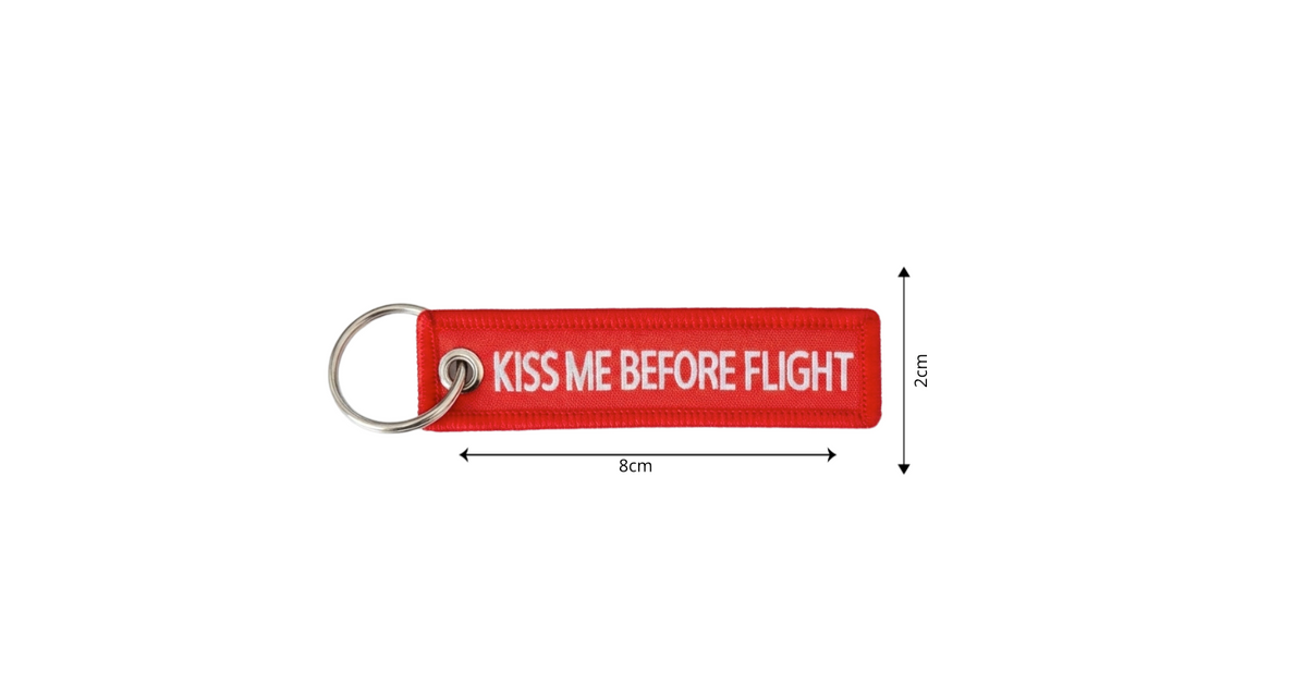 Llavero Kiss Me Before Flight