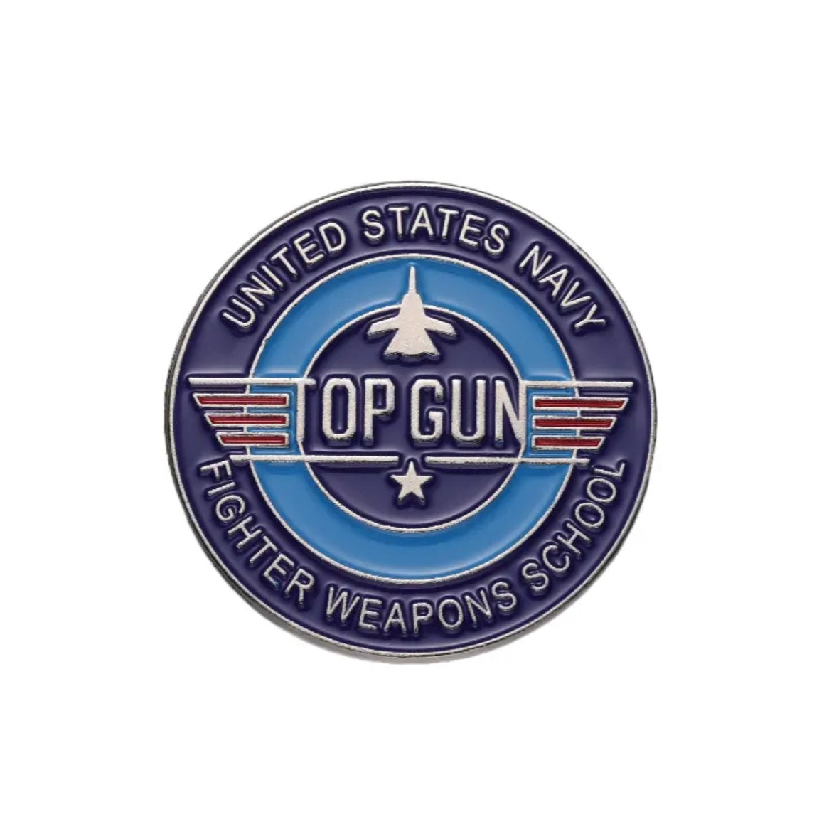 Pin de TOPGUN Redondo - Azul