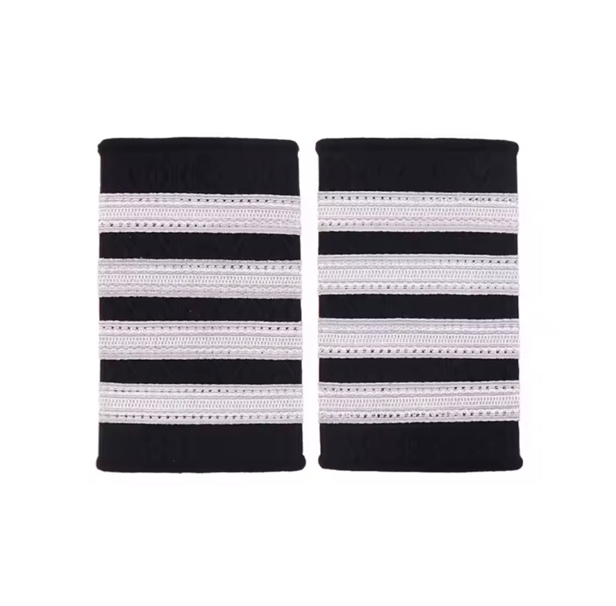 Charreteras 4 Barras Plateadas